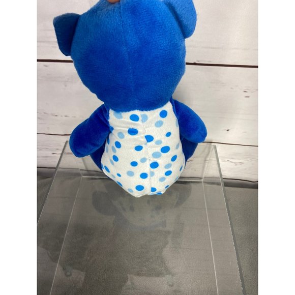 S & B Candy‎ And Toy Teddy Bear Blue Polka Dot Stuffed Plush Animal Toy - Picture 3 of 5